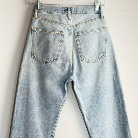 AGOLDE Fitted 90s Straight Leg Jeans 24 PINCH FLSHBK High Rise Distressed Rigid - Picture 7 of 16